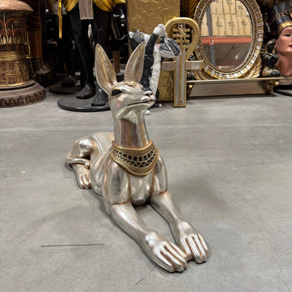 Egyptian Dog Jackal God Statue E0032-AFPHH-H