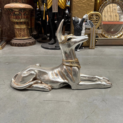 Egyptian Dog Jackal God Statue E0032-AFPHH-H