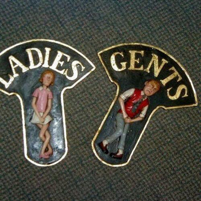Restroom Sign Ladies and Gents