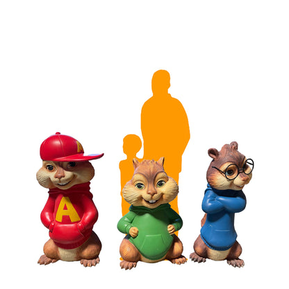 Classic Alvin and the Chipmunks Statue