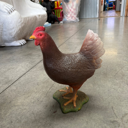 Brown Chicken Statue