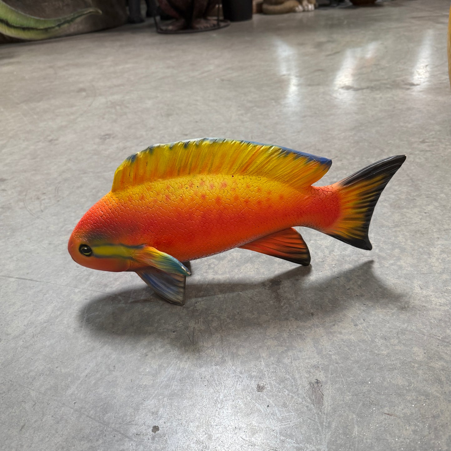 Orange Fish Statue