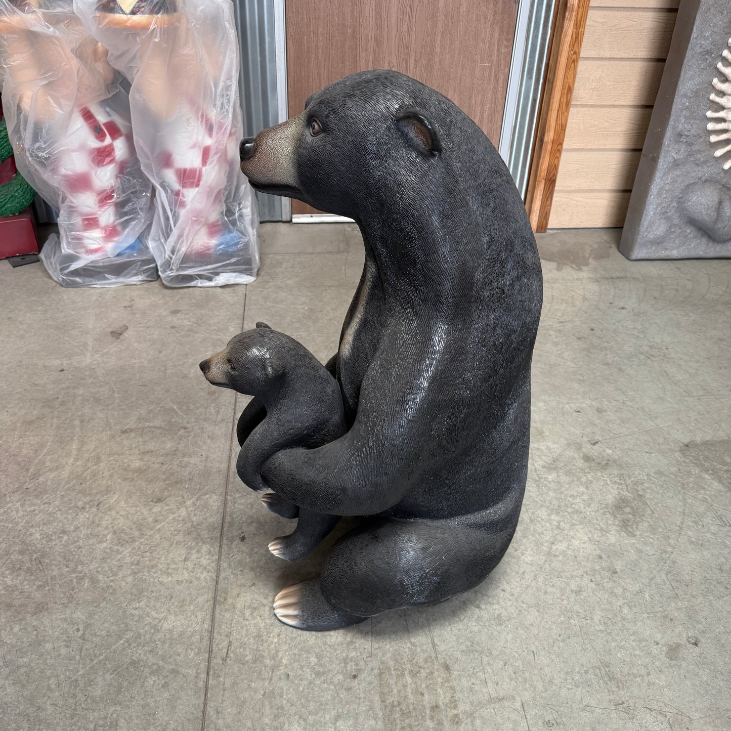 Sun Bear with Cub Statue