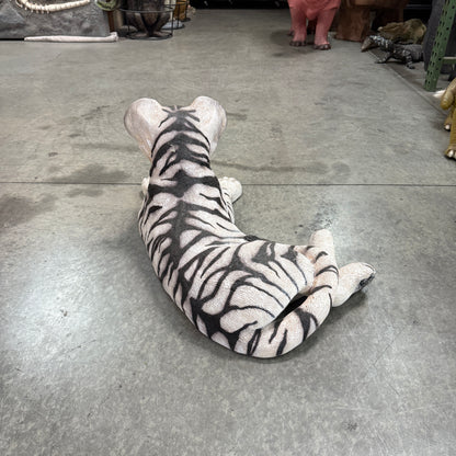 Siberian Tiger Cub Laying Statue