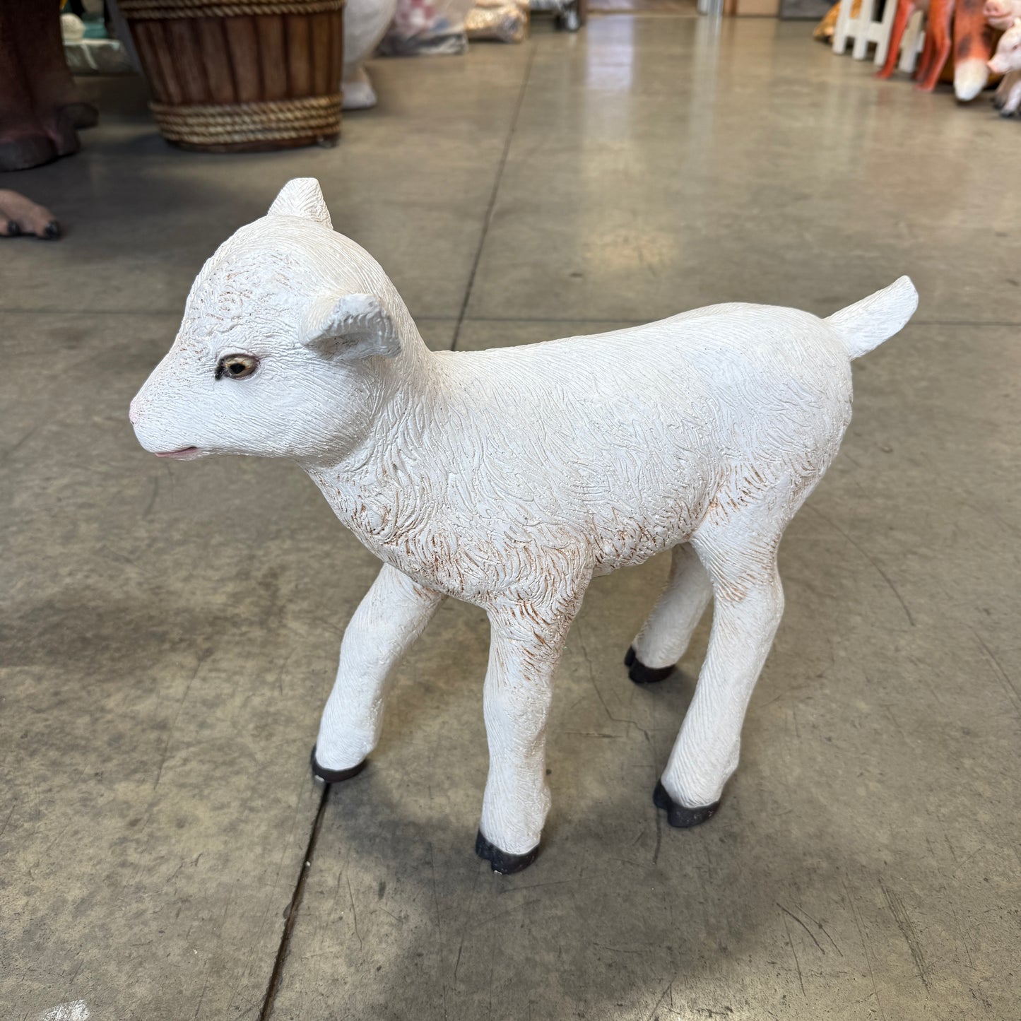 Baby Goat Standing Statue