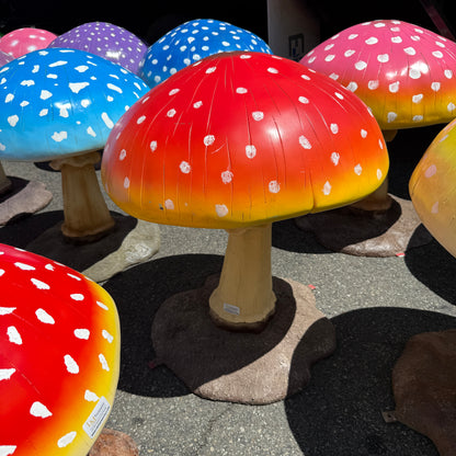 Medium Red Mushroom Statue