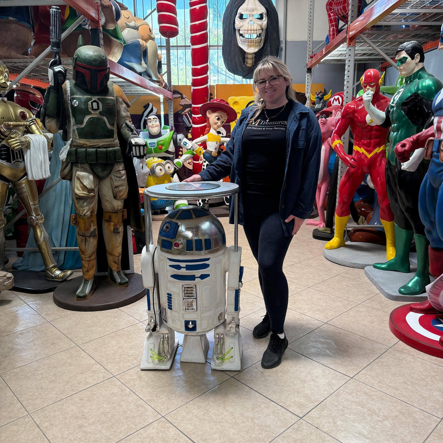 Droid Robot Table Statue