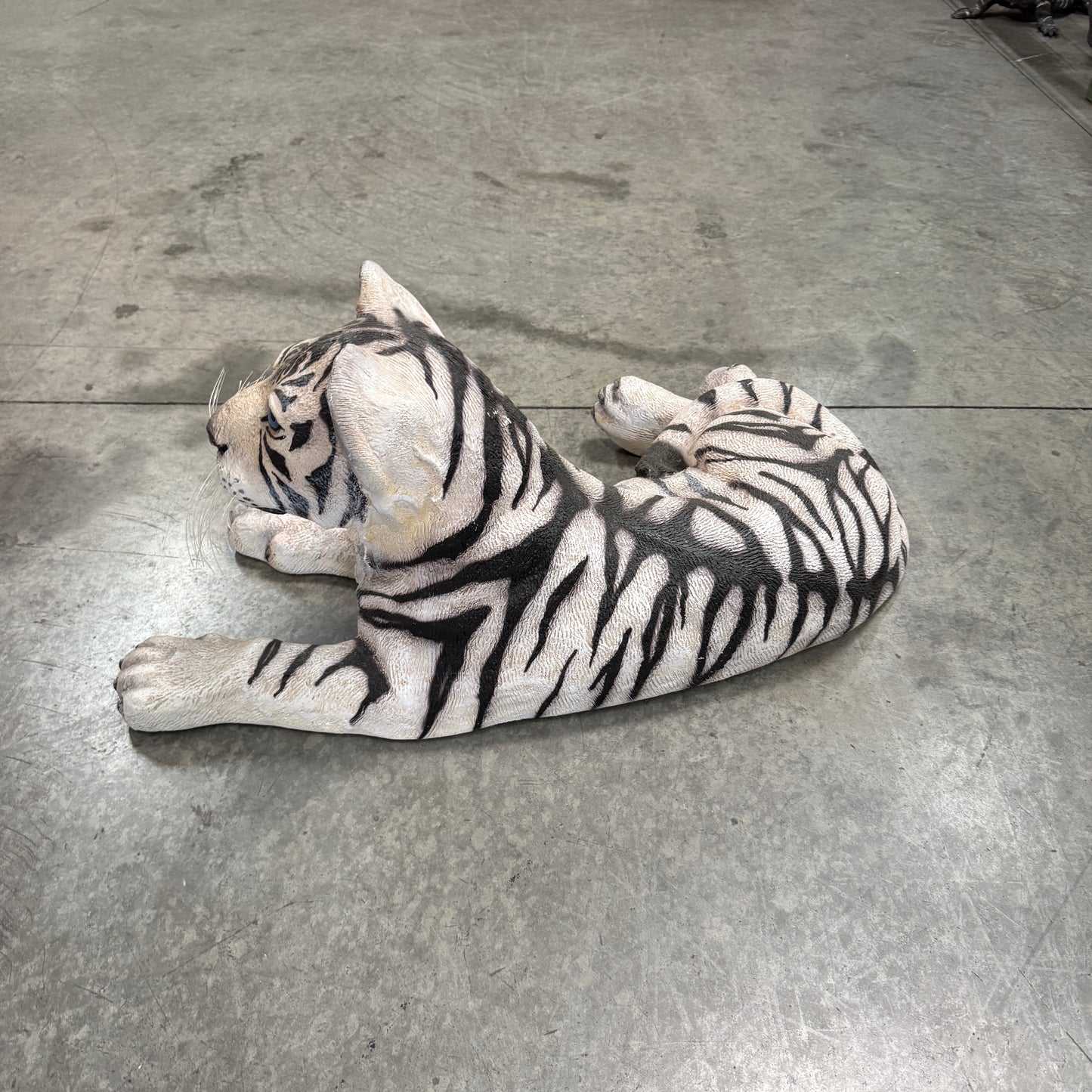 Siberian Tiger Cub Laying Statue