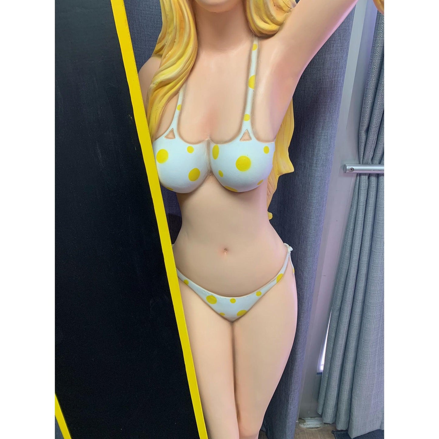 Bikini Surfer Girl Life Size Statue