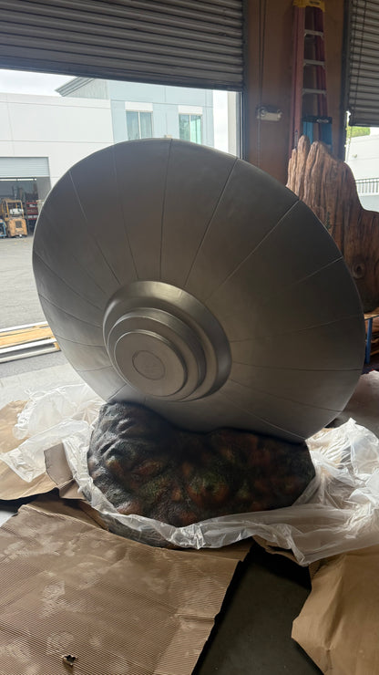 Large Crashed Alien Space Ship UFO Statue
