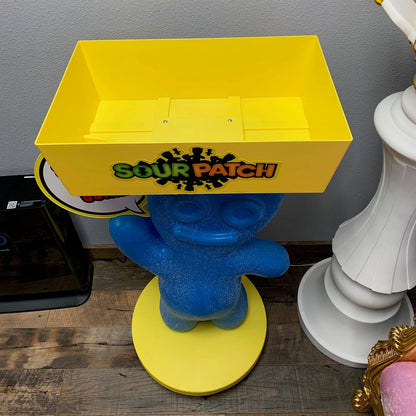 Blue Sour Patch Kid Tray Statue