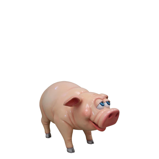 Comic Pig Standing Statue