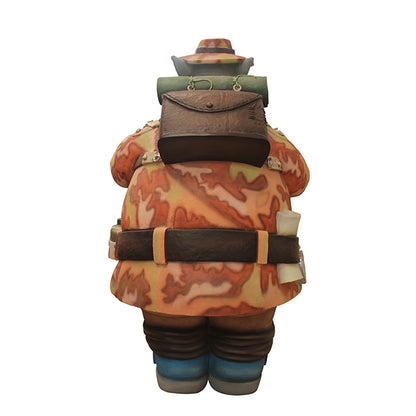 Comic Hippo Explorer Statue