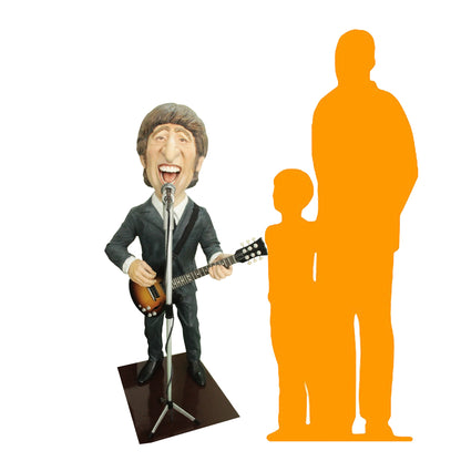 Cartoon Guitarist Lemon Life Size Statue