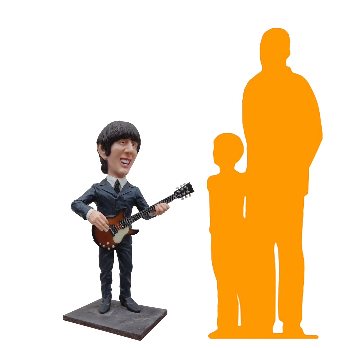 Cartoon Guitarist Hairspray Life Size Statue