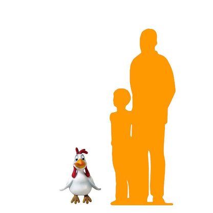 Funny Comic Chicken Statue
