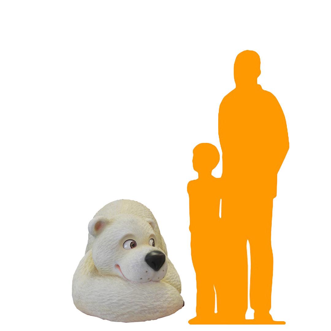 Mama Comic Polar Bear Statue