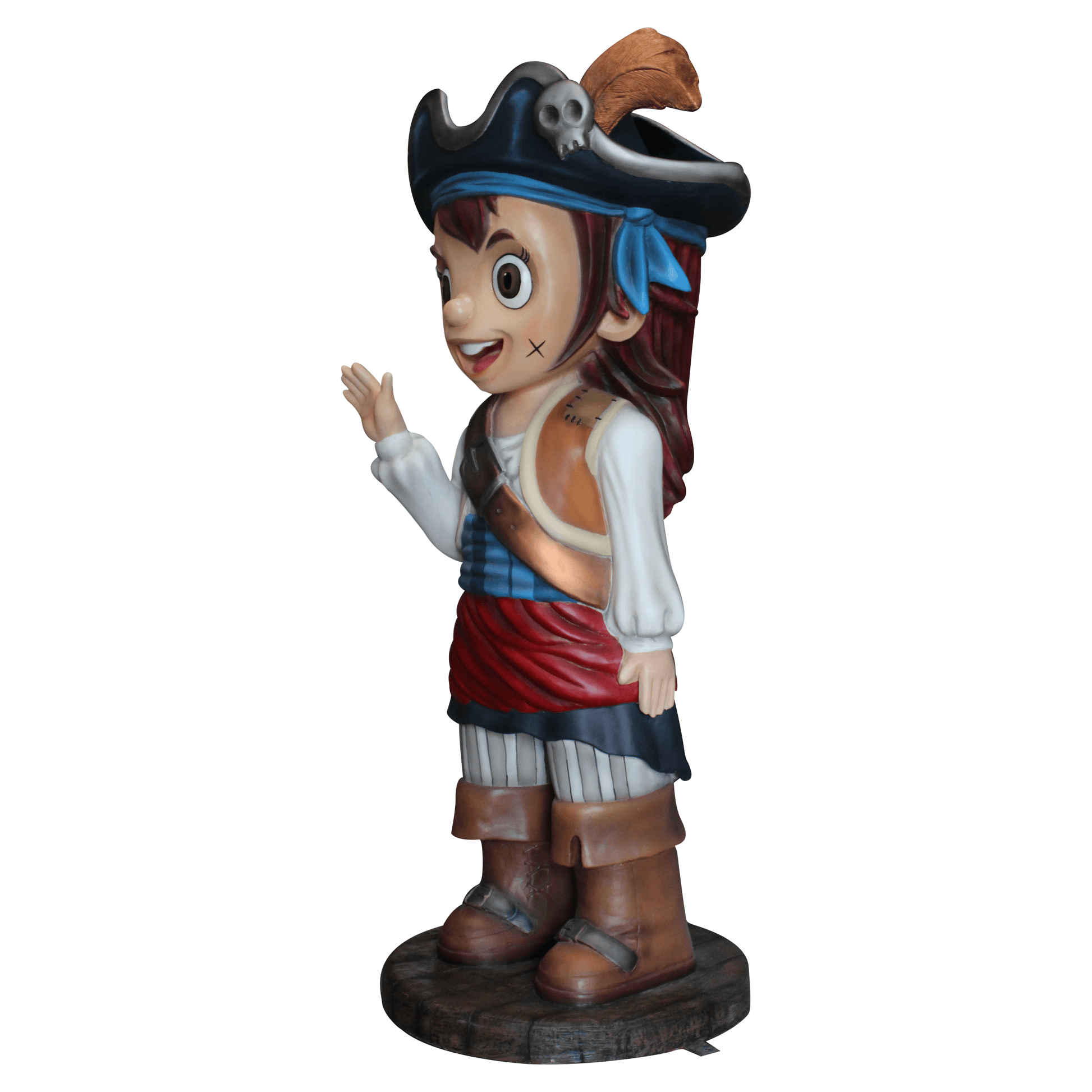 Pirate Girl Patty Life Size Statue - LM Treasures Prop Rentals 