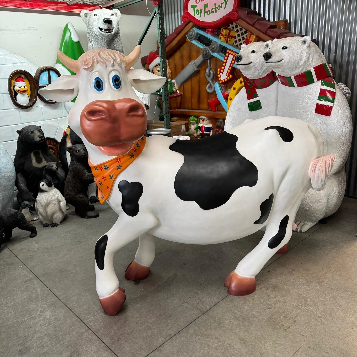 Comic Miss Cow Statue