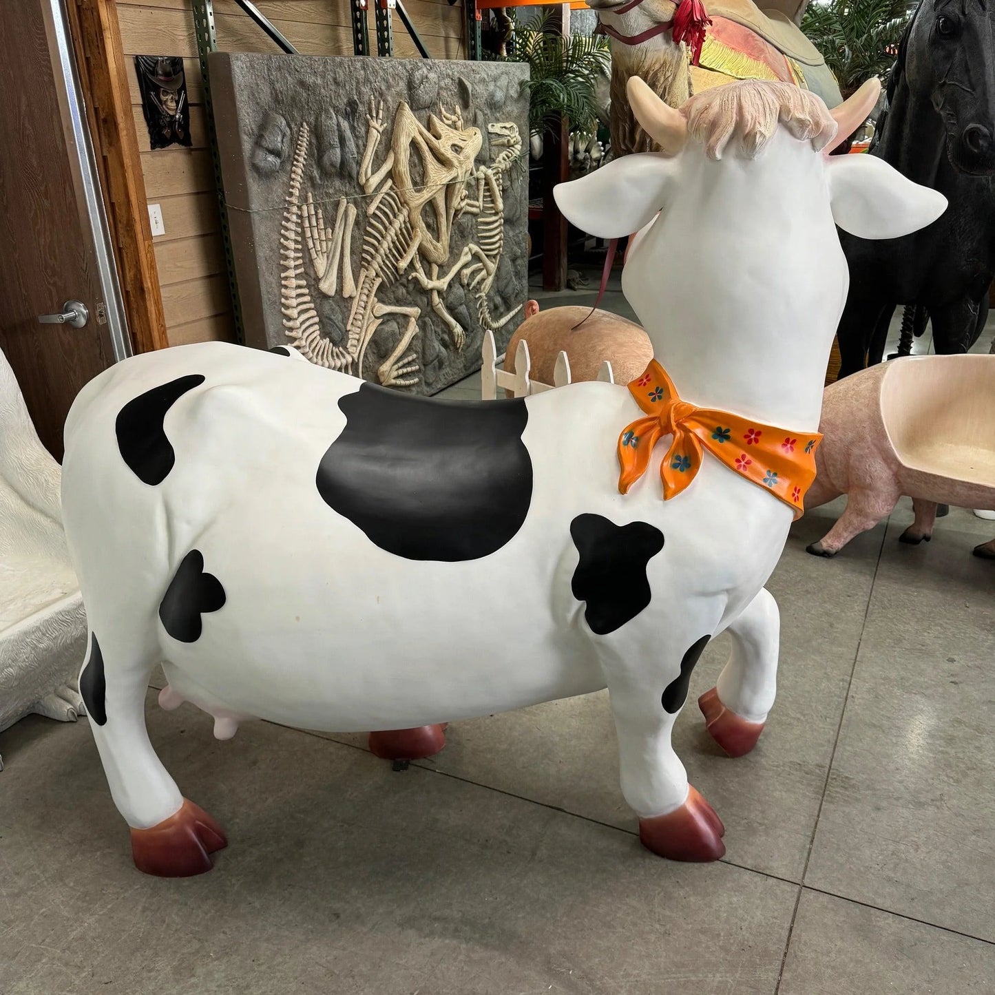 Comic Miss Cow Statue