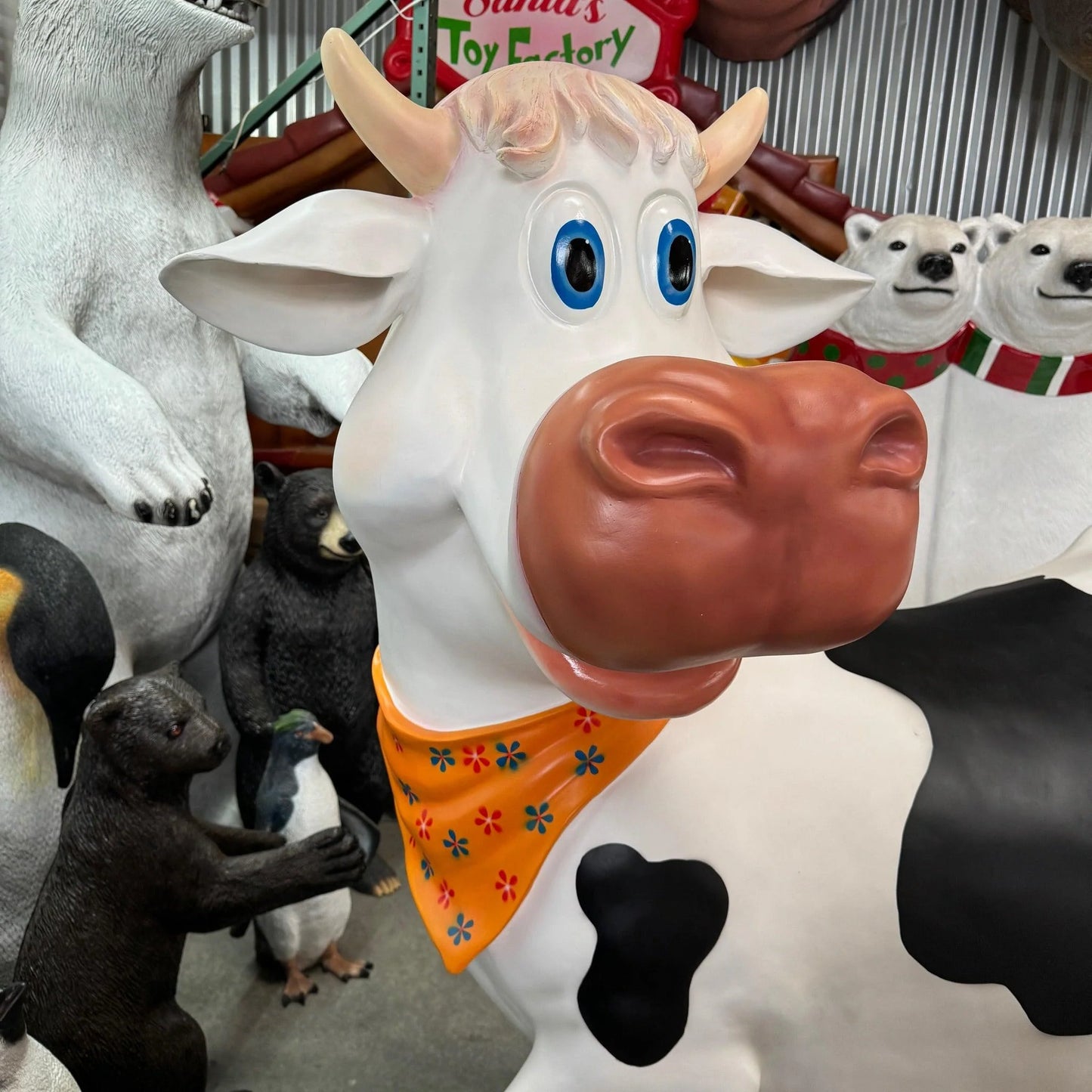 Comic Miss Cow Statue