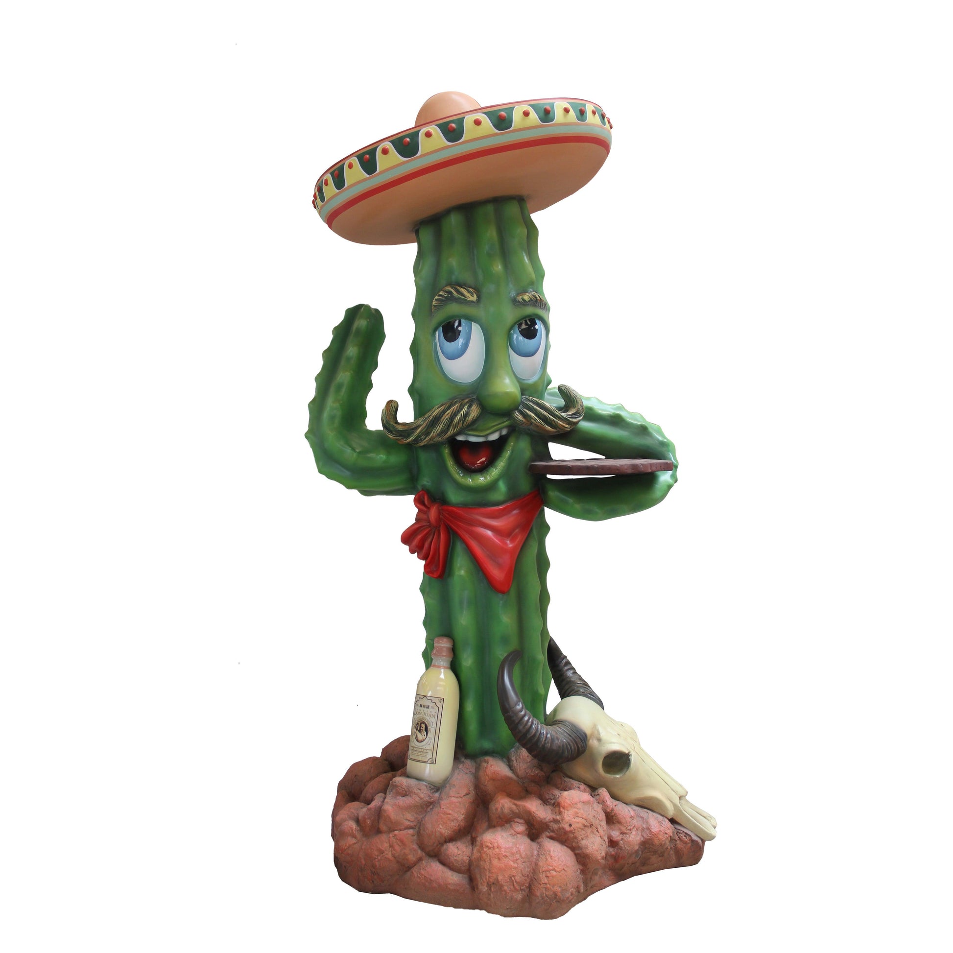 Mustached Cactus Statue - LM Treasures Prop Rentals 
