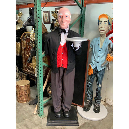 Butler Life Size Decor Prop Statue