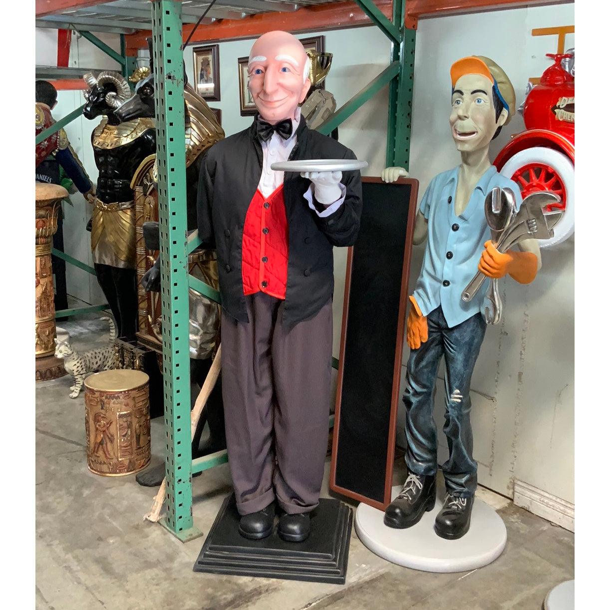 Butler Life Size Decor Prop Statue