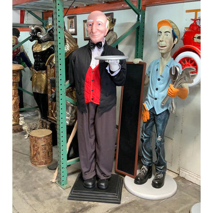 Butler Life Size Decor Prop Statue