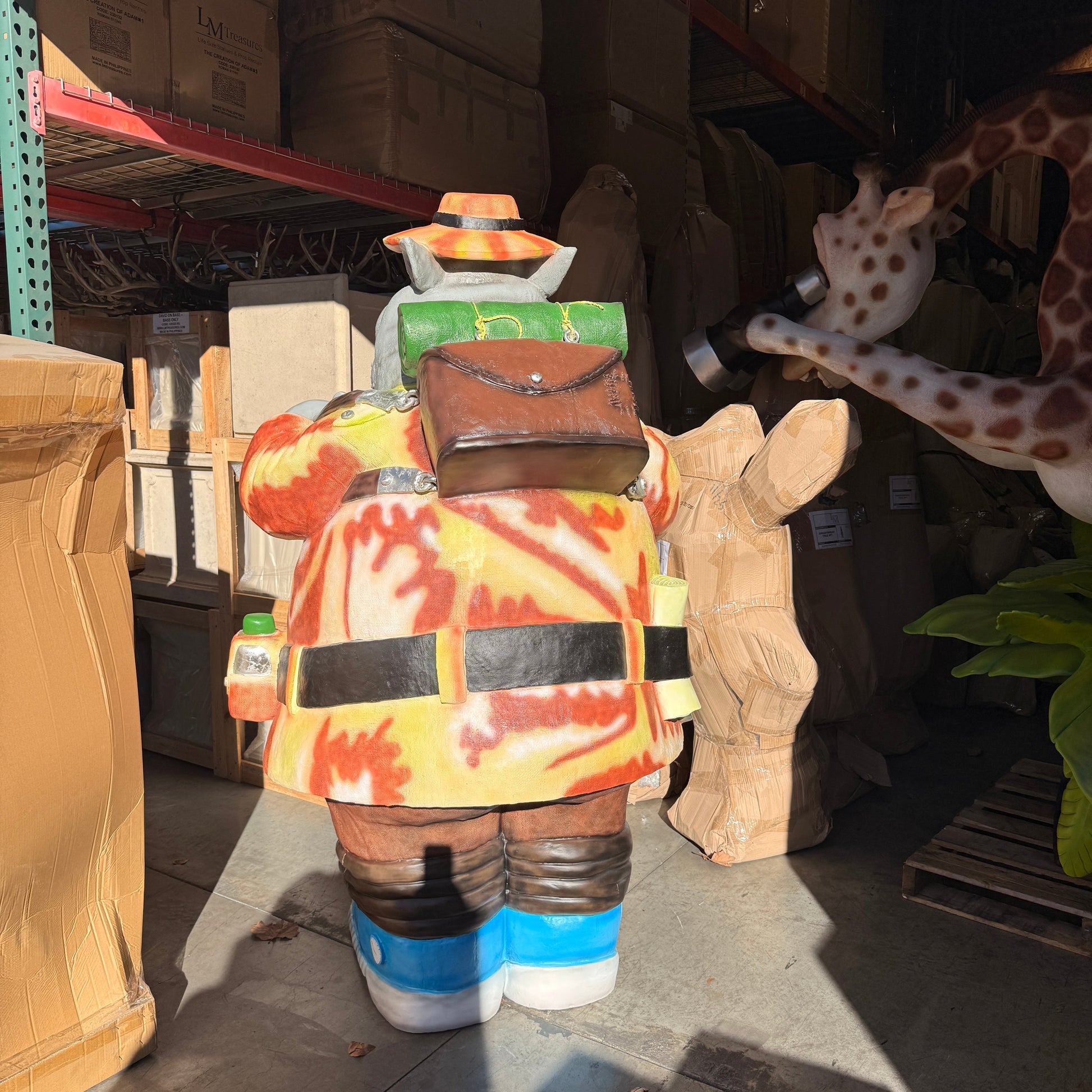 Comic Hippo Explorer Statue A0677-C056-PT