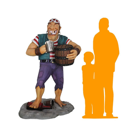Pirate Armando Life Size Statue - LM Treasures Prop Rentals 