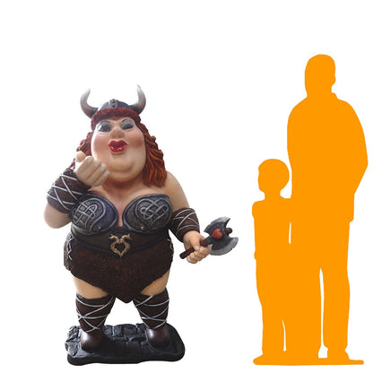 Lady Viking Olga Life Size Statue