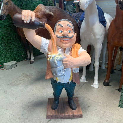 Bartender Statue - LM Treasures Prop Rentals 