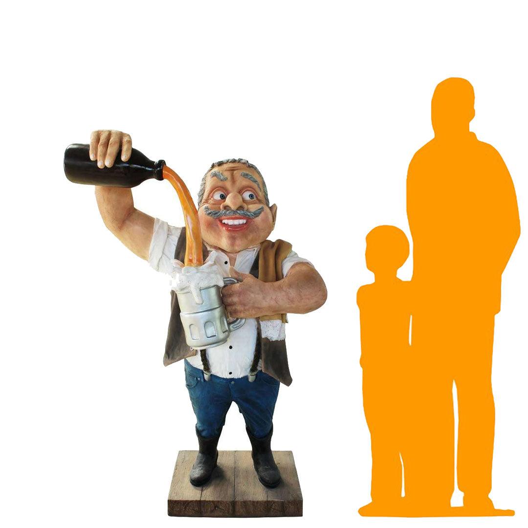 Bartender Statue - LM Treasures Prop Rentals 