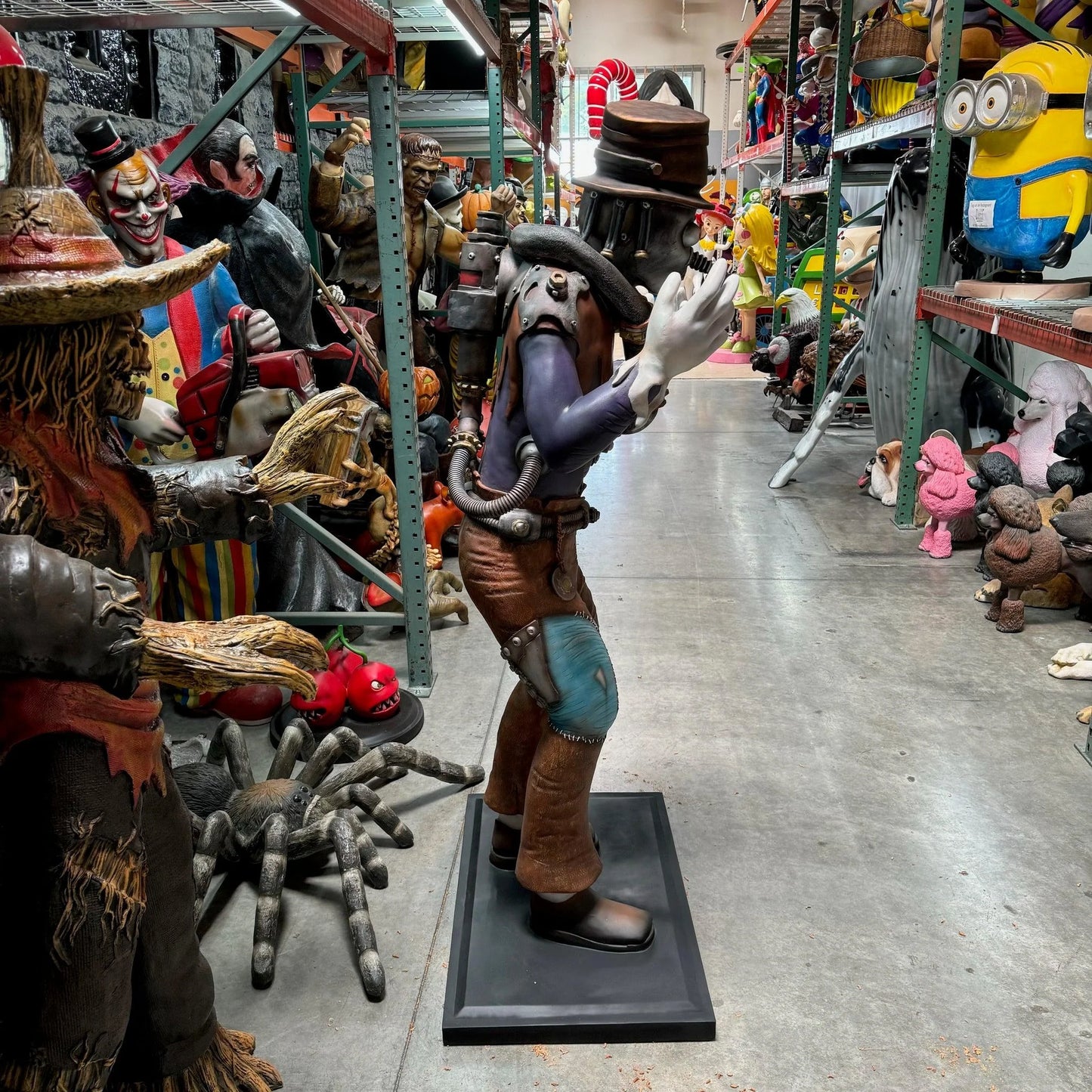 Steampunk Scarecrow Life Size Statue