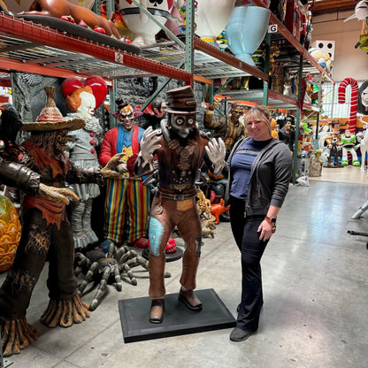 Steampunk Scarecrow Life Size Statue