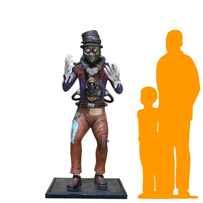Steampunk Scarecrow Life Size Statue