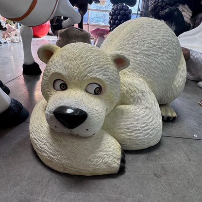 Mama Comic Polar Bear Statue