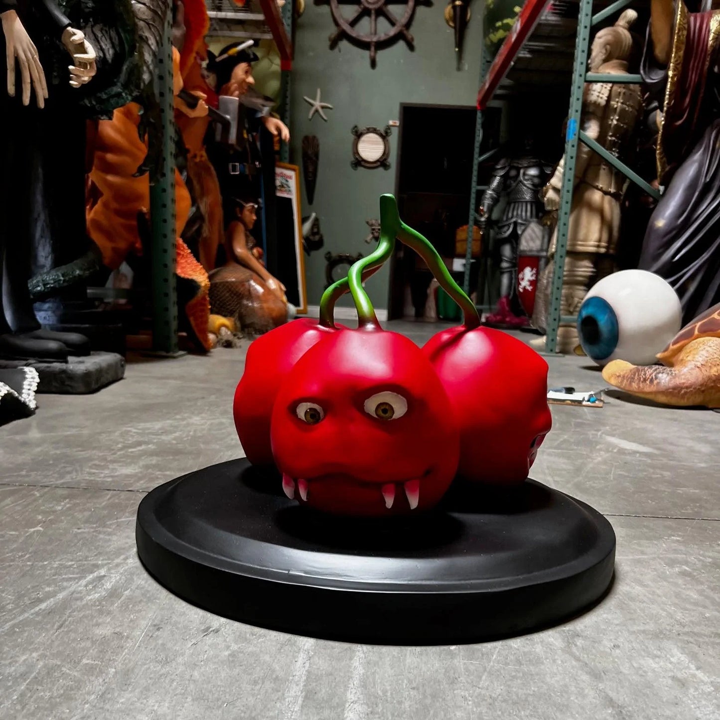 Evil Cherries Over Sized Spooky Fruit Statue