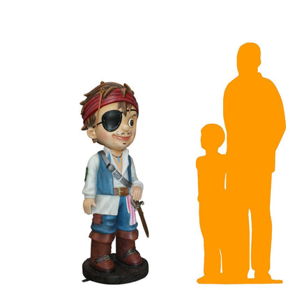 Pirate Boy Peter Life Size Statue - LM Treasures Prop Rentals 