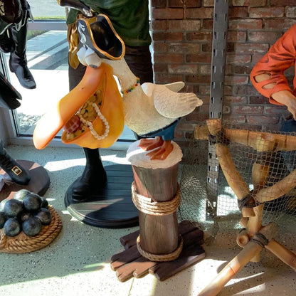 Comic Pelican Pirate Over Sized Statue - LM Treasures Prop Rentals 