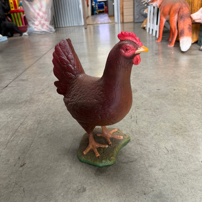 Red Chicken Statue