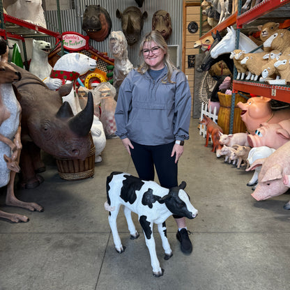 New Born Calf Standing Statue