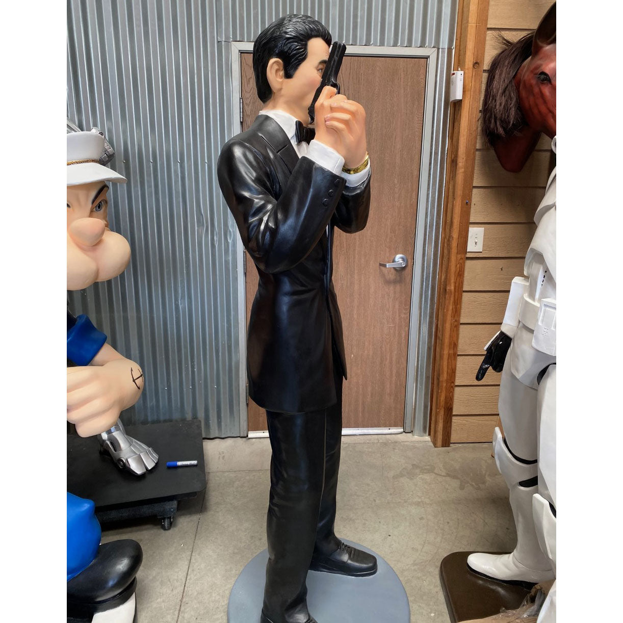 Secret Agent Life Size Statue