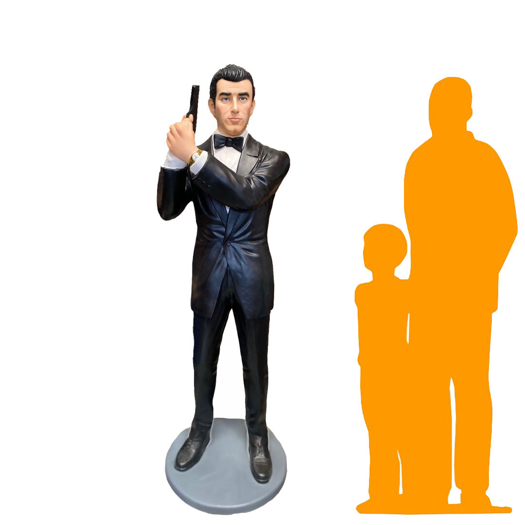 Secret Agent Life Size Statue