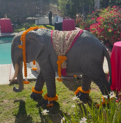 Large Standing Elephant Statue A0593-R093-PT
