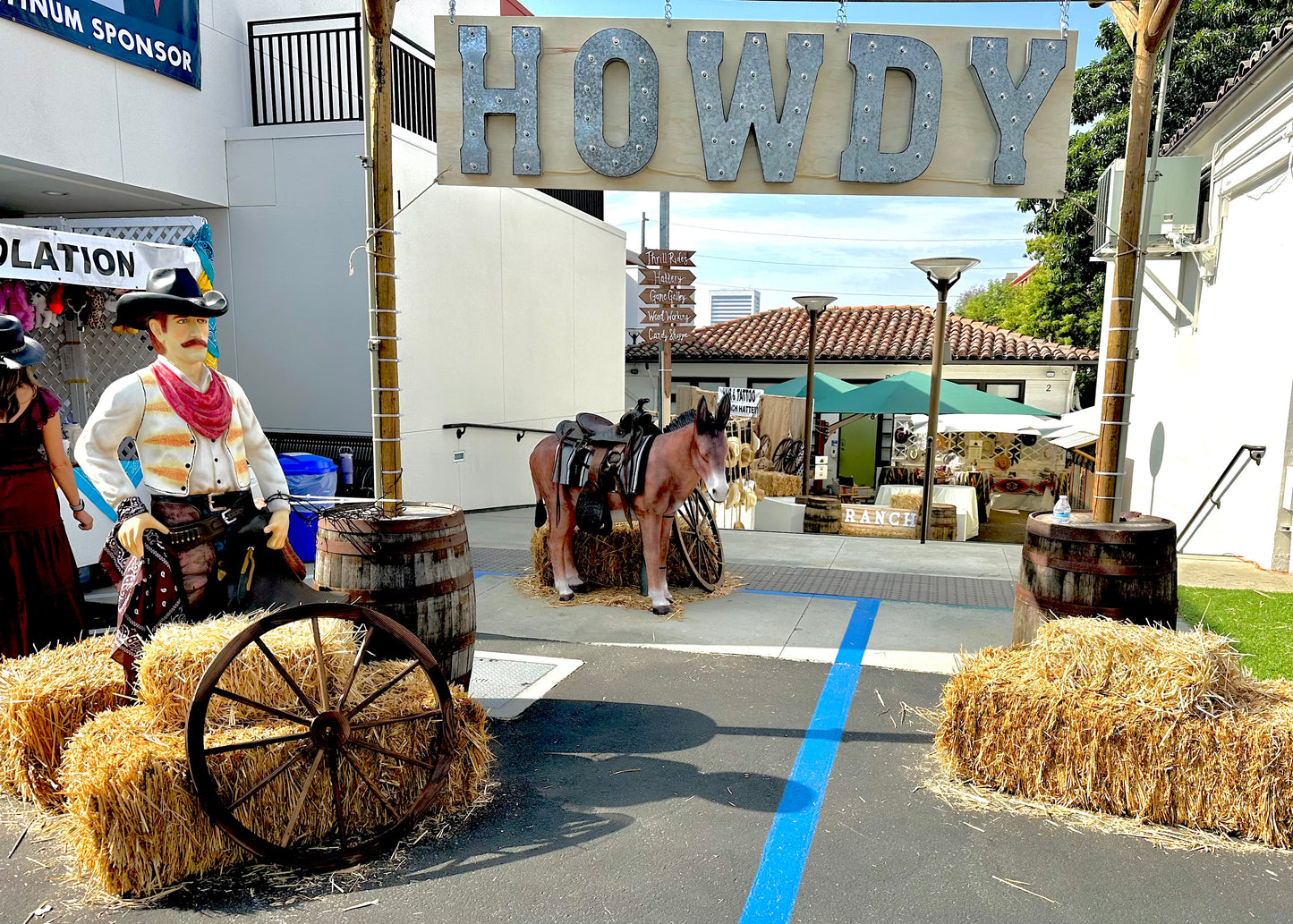 Brown Donkey Mule Statue