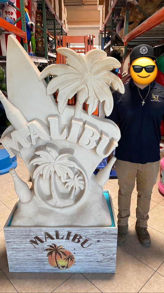 Malibu Rum Sandcastle Over Sized Statue