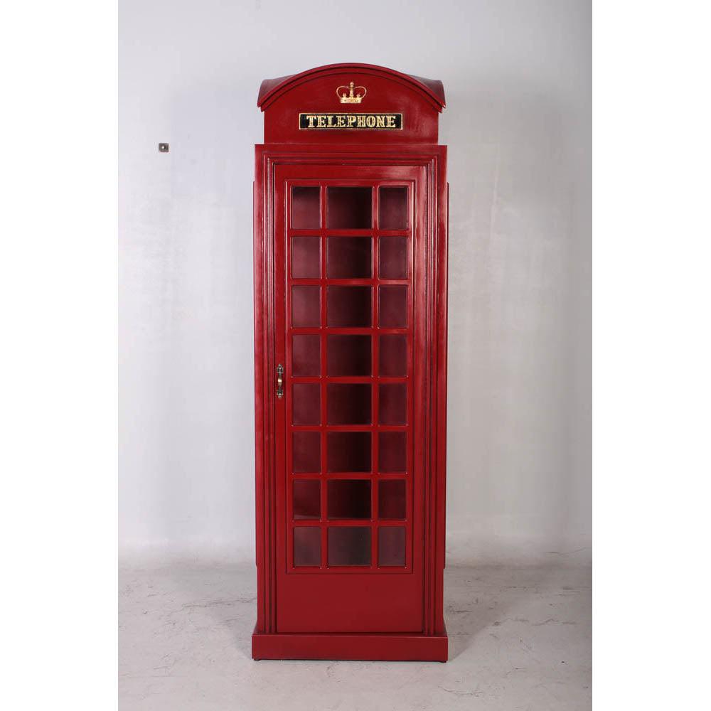 British Phone Booth Life Size Statue - LM Treasures Prop Rentals 