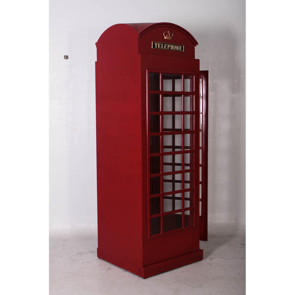 British Phone Booth Life Size Statue - LM Treasures Prop Rentals 
